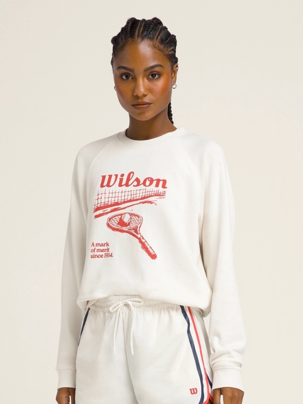 Wilson Sandrift Tennis Classic Crew Small